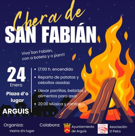 Imagen Hoguera de San Fabián en Arguis